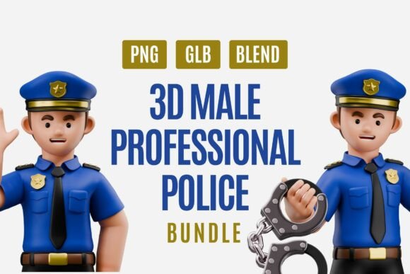 Bringing Authority and Visual Impact to Your Projects with the 3D Male Professional Police Pack