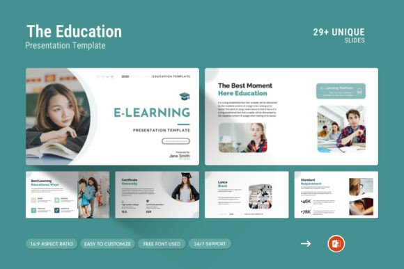 Education PowerPoint Presentation Template: A Professional Tool for Clean and Engaging Academic Presentations