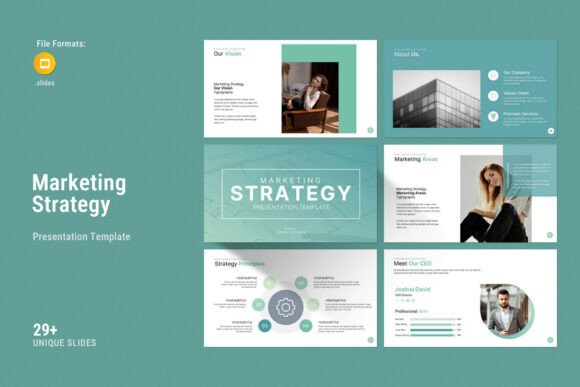 Marketing Strategy Presentation: Evaluating the Google Slides Template Approach