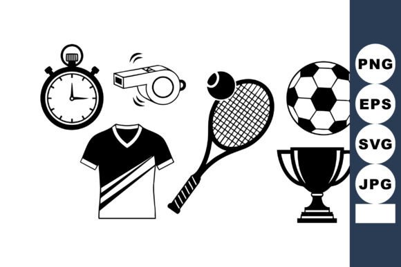 Minimal Black White Sports Icons: A Versatile Visual Toolkit for Modern Design