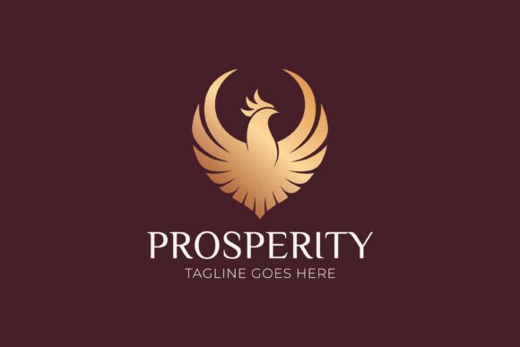 Phoenix Elegant Logo Symbol Prosperity: Reinvigorate Your Brand with a Timeless Emblem