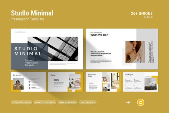 Studio Minimal Google Slides Template