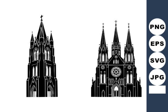 The Black Gothic Cathedral Bell Tower as a Design Anchor