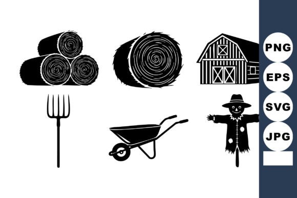 The Power of Farm Hay Silhouette Icons in Modern Design and Education